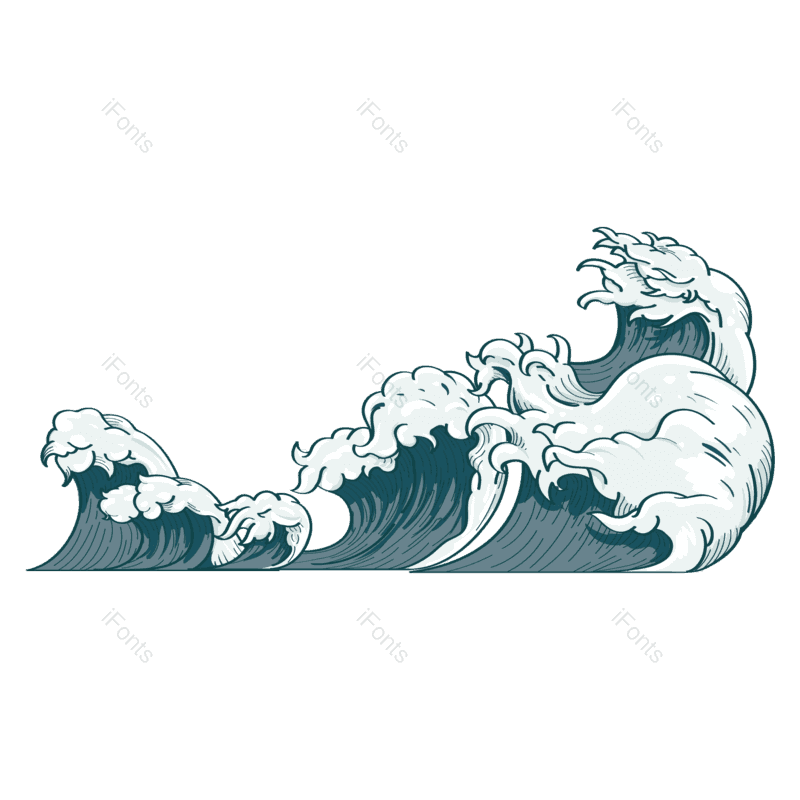 中国风图片,波浪元素,浪花PNG,海浪免抠素材